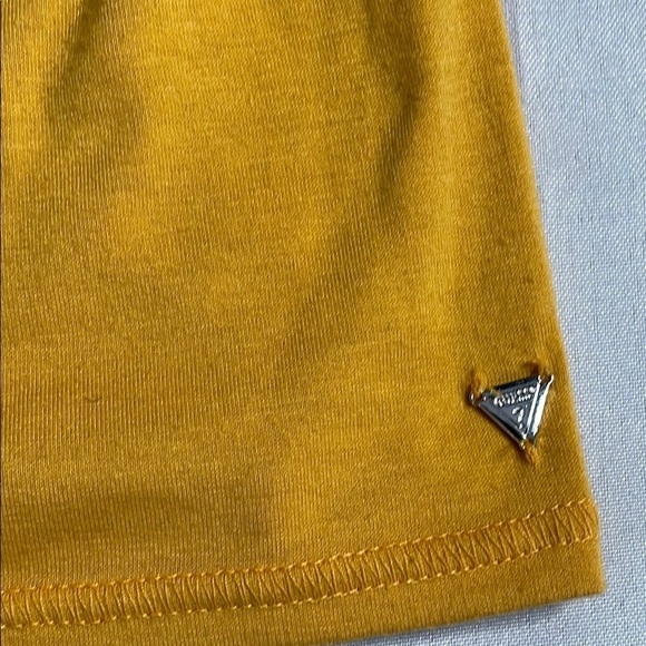 GUESS Yellow Off-Shoulder Women's Top - Picture 6 of 10